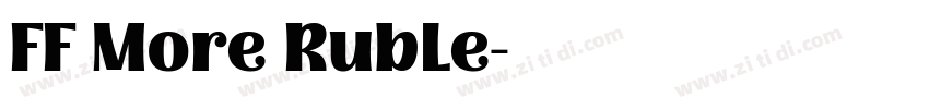FF More Ruble字体转换